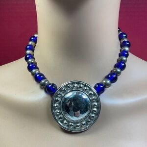 SUTTON HOO 1995 Sterling Silver Necklace. 17 inches long